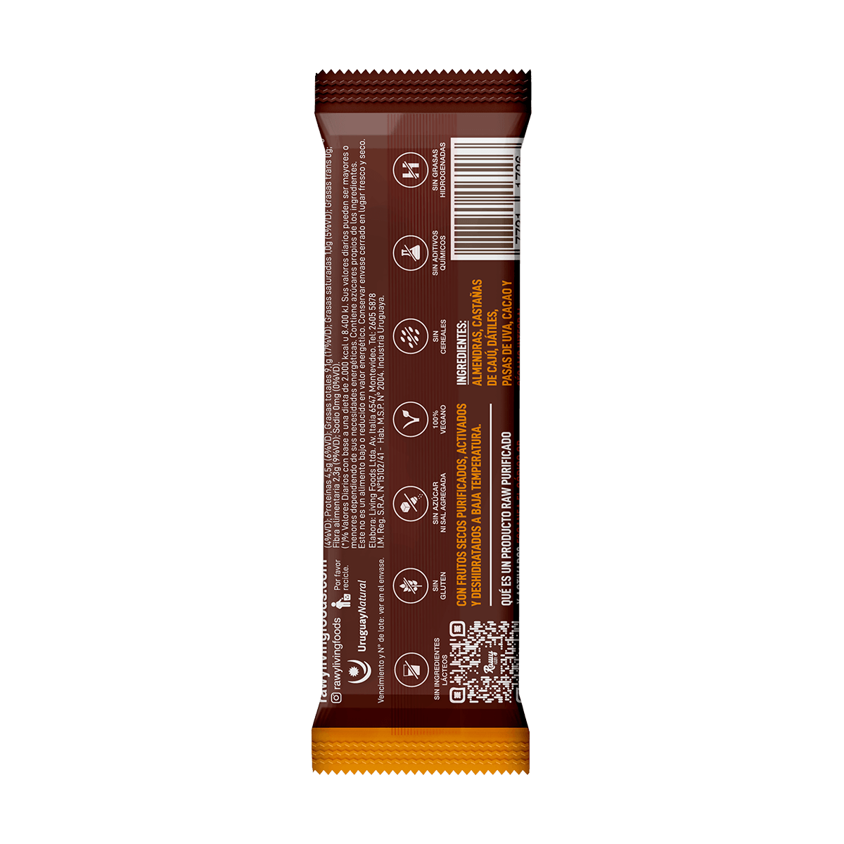 Barritas Raw Activada de Cacao x12