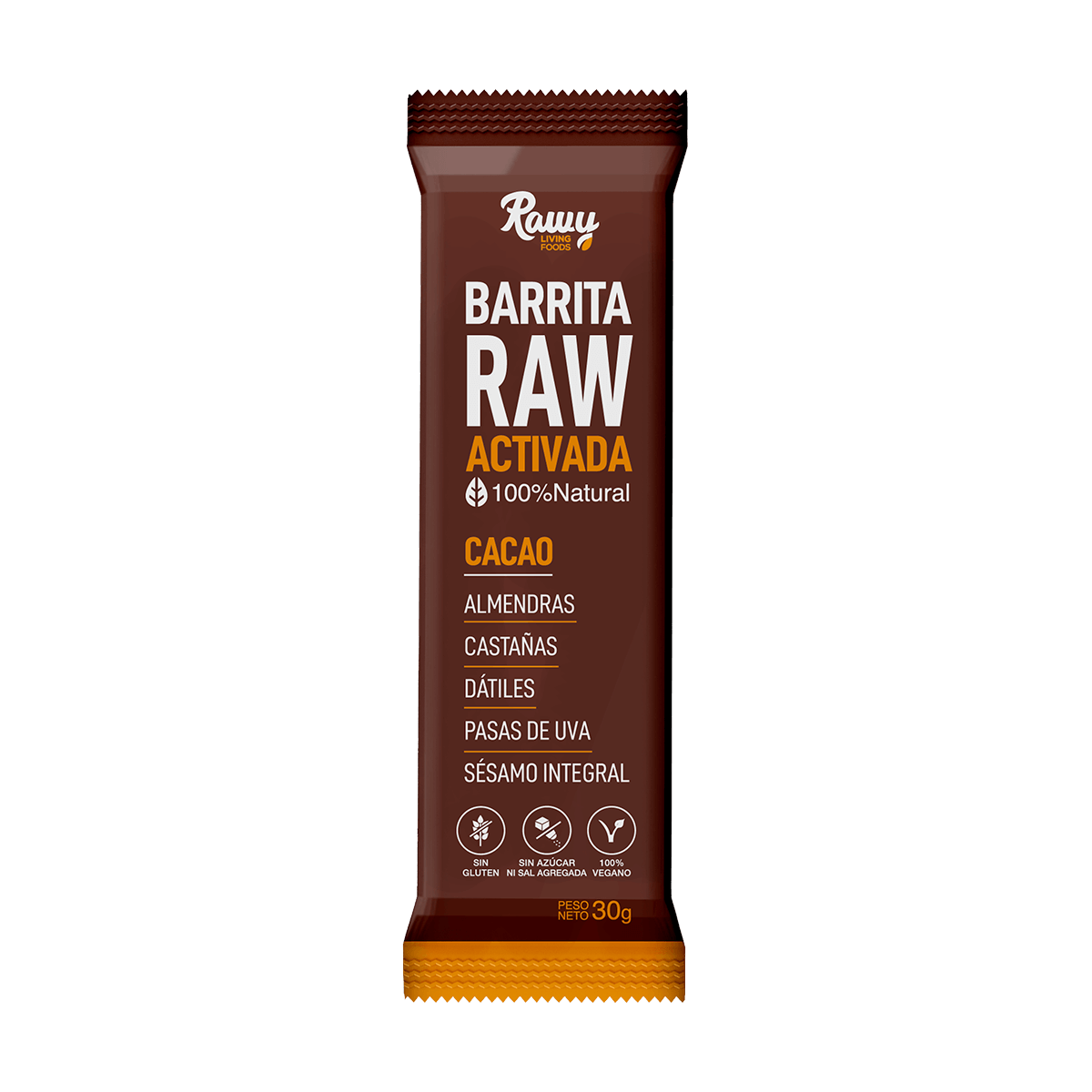 Barritas Raw Activada de Cacao x12
