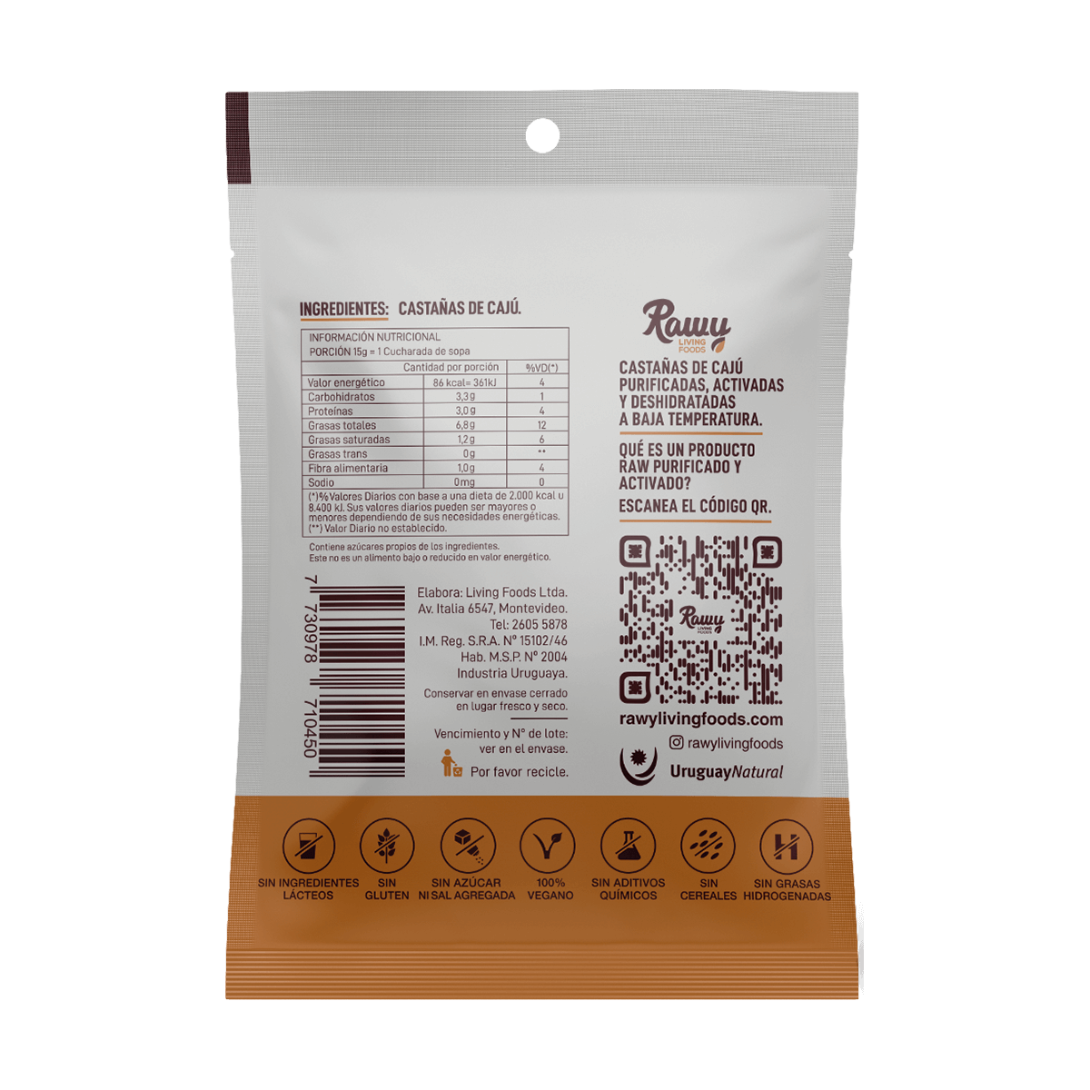 Frutos Secos Castañas Raw Activadas 30g x12